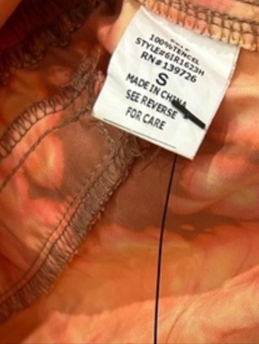 Honey Punch Orange Tie-Dye Romper Sz S - Picture 5 of 5